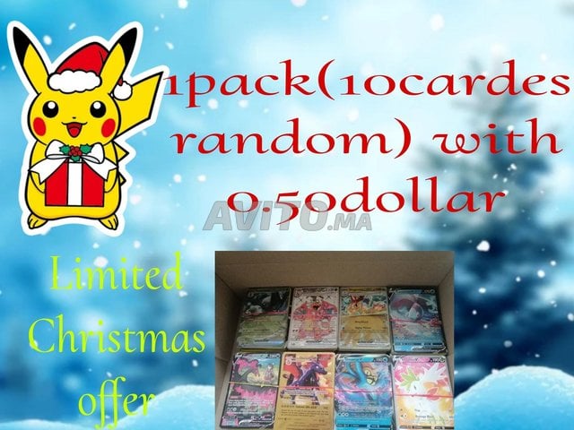 1 pack de carte pokemon 10 pièce aleatoire