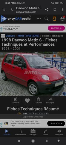 Daewoo Matiz Pieces