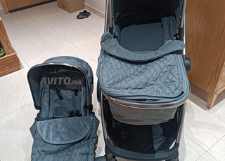 John Lewis Poussette Duo Aluminium Gris Foncé 