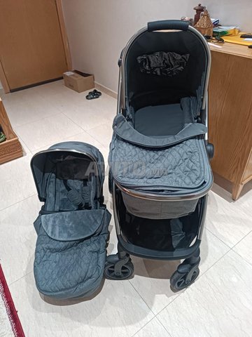 John Lewis Poussette Duo Aluminium Gris Foncé 