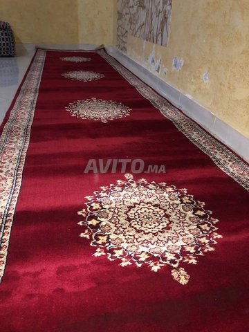 Tapis rouge pour couloir 90 cm x 5 m