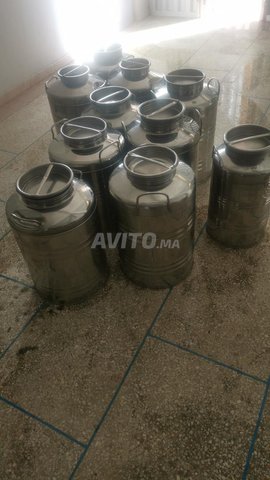 Bidons inox dyal zit