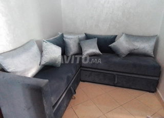 canapé  marocain L avec rangement 