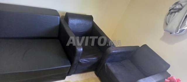 2 Fauteui noir 