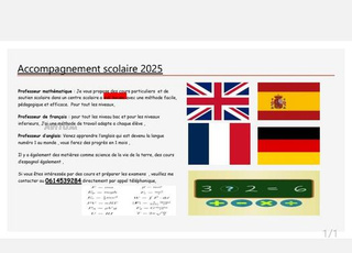 accompagnement scolaire et aide aux devoir