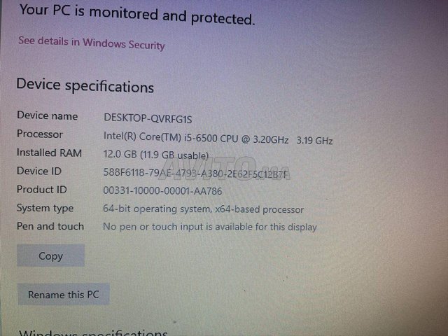 pc gamer clavier sans fill et souris et ecran hd