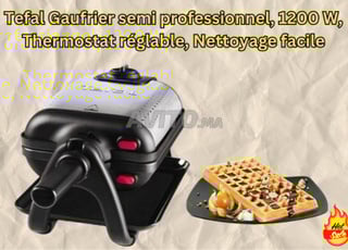  Gaufrier Tefal Réglable Professionnel – 1200W
