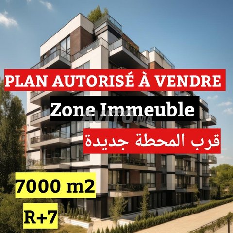 Plan autorisé pour Immeuble 7000m2 Bien Placé