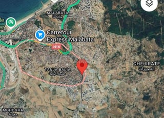 Terrain R/4 Rue 50 métre 24000 dh 3 min malabata 