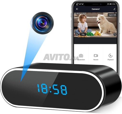 Camera Espion Wifi, Mini Caméra Cachée Réveil 