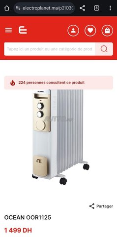 radiateur bain d'huile 9 éléments et 11