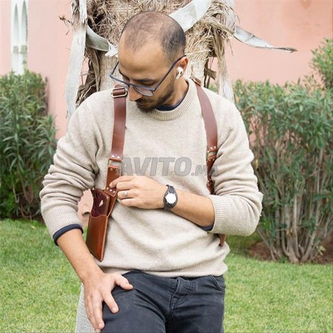 Gilet antivol en cuir