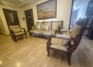 Salon en Bois Massif Sculpté 