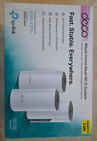 TP-LINK DECO  WIFI MESH AC1200 DECO E4 comme neuf
