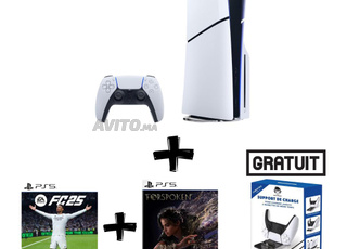 Pack PlayStation 5 1To & 2 Jeux & Support Charge 