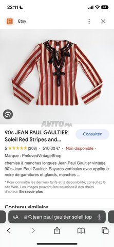 Haut jean paul Gautier vintage (L) 