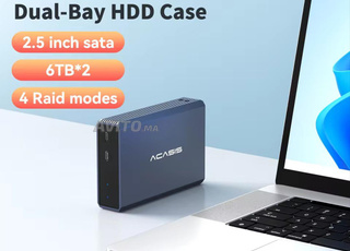 Boîtier Externe Acasis 2.5 - 2 Baie avec RAID