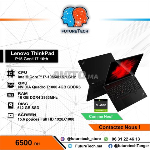 Lenovo workstation ThinkPad P15 Gen1 i7 10850H