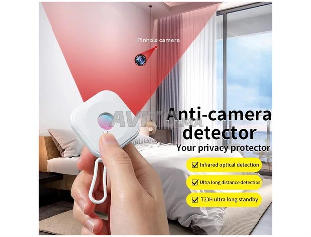 Détecteur de caméra espion infrarouge portable 