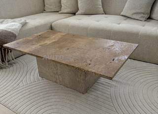 Table en travertin