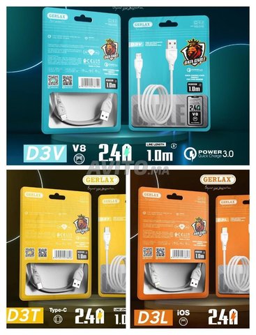 Chargeur iphone Samsung 
