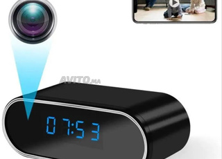 Caméra Cachée WiFiCaméra d'horloge Espion HD 