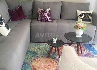 canapé d'angle gris moderne