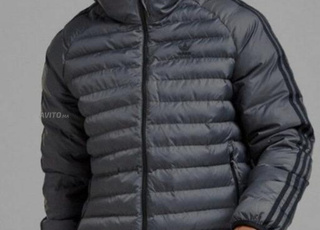 Doudoune Adidas Trefoil gris