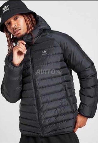 Black Adidas Trefoil Doudoune S