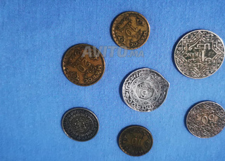7 مجموعة قطع نقدية قديمة 