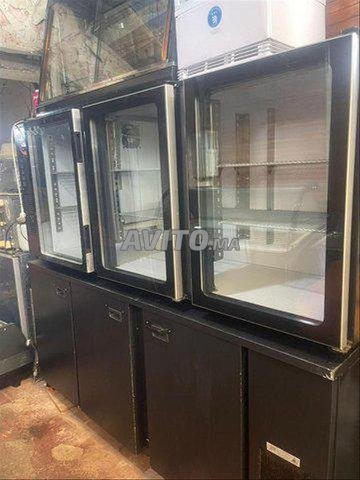 comptoir américain vitré - sous comptoir refrigere 