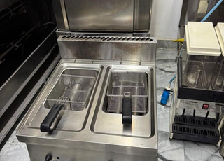 friteuse posable double gaz 