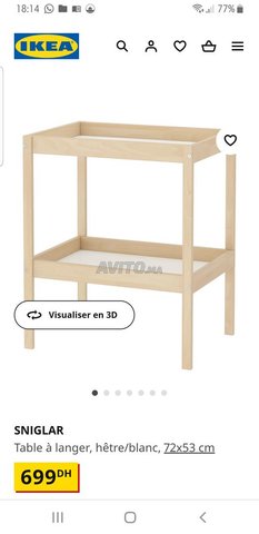 Table a langer ikea en bon etat