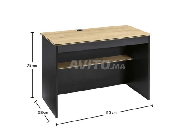 Bureau Noir en bois