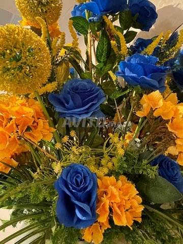 des pots de fleurs artificielle pour décoration 