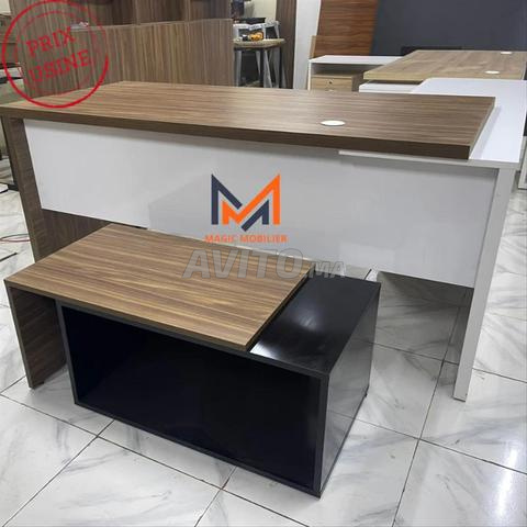 Bureau avec retour et caisson bonne qualite 