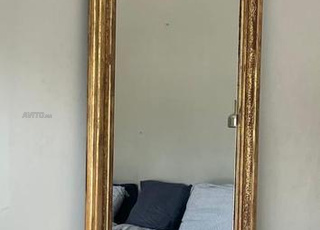 Miroir table antique avec dorures