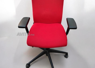 Chaise de bureau Navaille ergonomique – Rouge