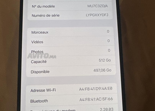 iPhone 15 pro Max noir 512 Go excellent état 