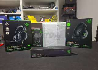 Casque et Souris et Tapis Marque Razer - Gaming