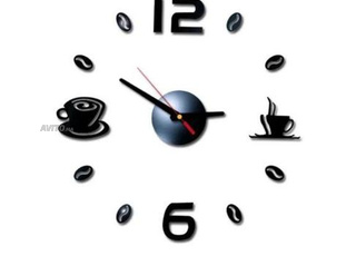 ساعة الحائط بتصميم رائع لعشاق القهوة 