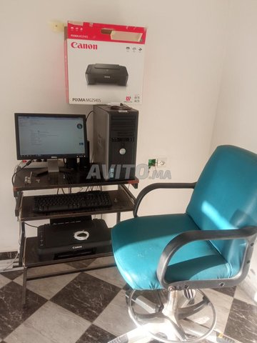 pc complet imprimante et table chaise