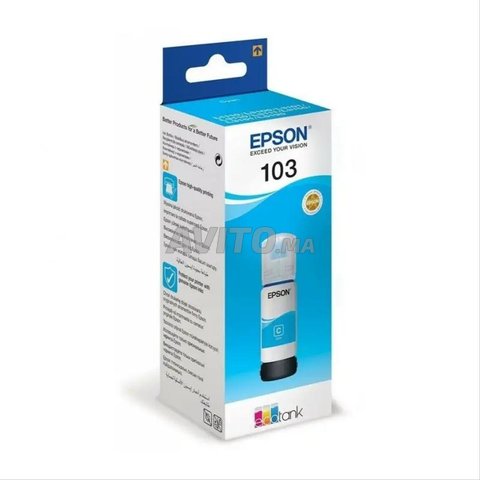 Epson 103 Cyan Bouteille d'encre d'origine