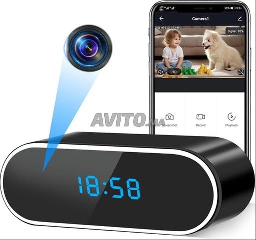Camera Espion Wifi, Mini Caméra Cachée Réveil