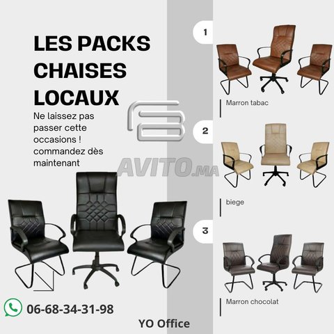 Les packs chaises locaux 