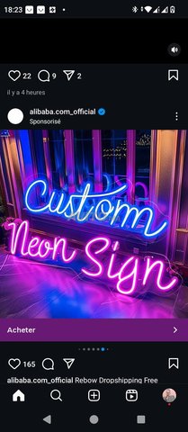 Néon personnalisé 