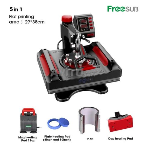 Presse à chaud 5in1 Freesub 8001