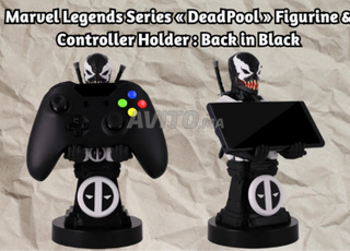 Figurine & Support Manette Marvel  Deadpool Back 