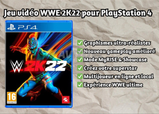 WWE 2K22 – Jeu Vidéo PS4 
