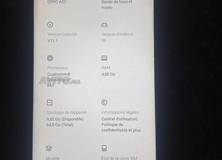 Oppo A52 bon état 